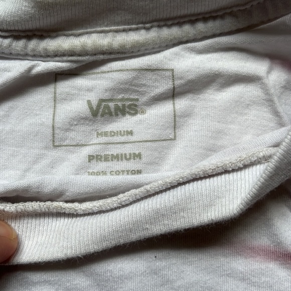 Super cool vans dip dye l/s t shirt with screen print on both side. - Picture 2 of 4